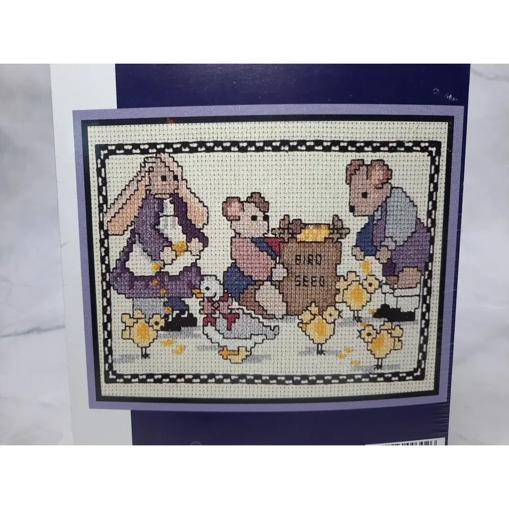 Sugarplum Express Munchkins Counted Cross Stitch Kit Animals Chicks 5x7